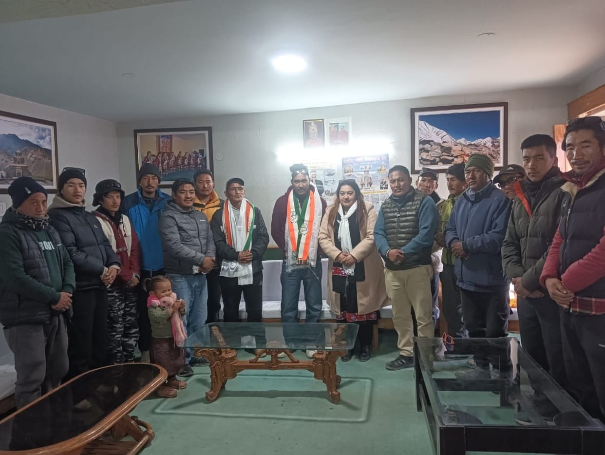 Youth Congress program in Kaza, the headquarters of Lahaul-Spiti