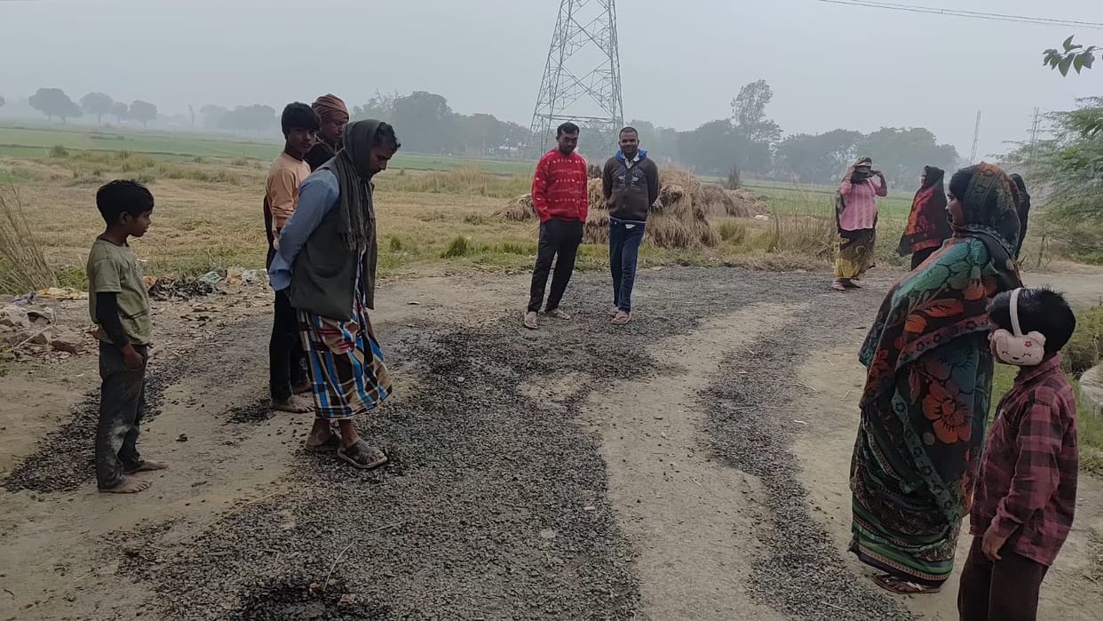 The PWD road gave up within 20 days