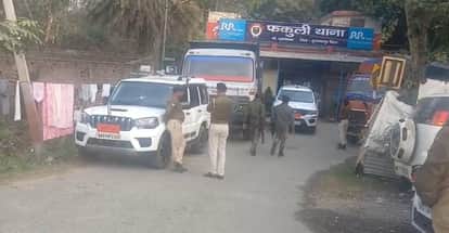 Muzaffarpur Bihar news : truck robbery plot failed by police robber in car arrested with weapon