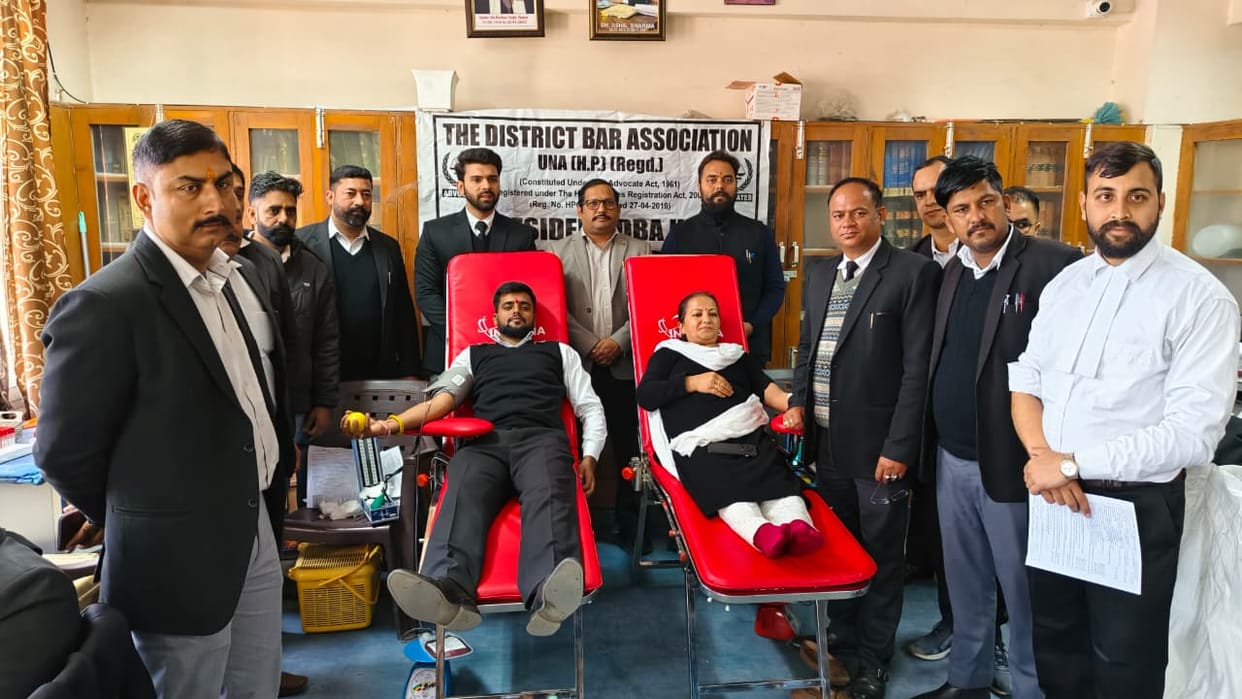 District Bar Association organised a blood donation camp