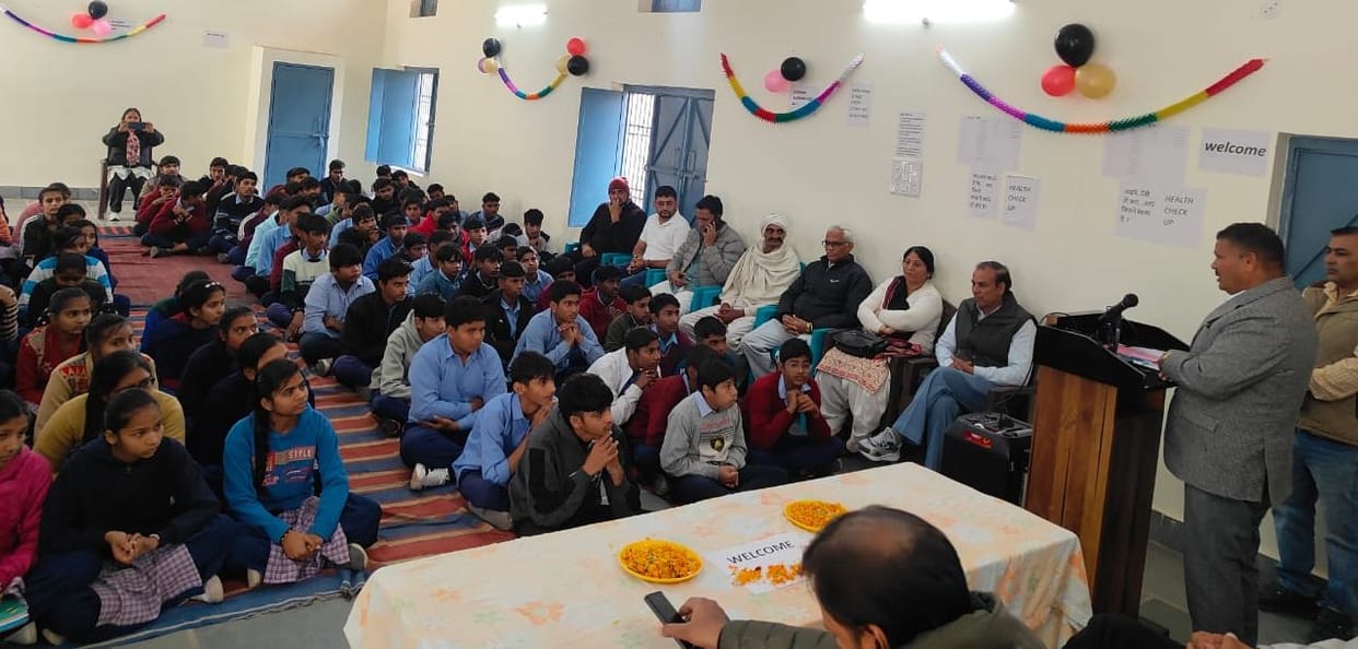 The program was attended by school students, teachers, and villagers.