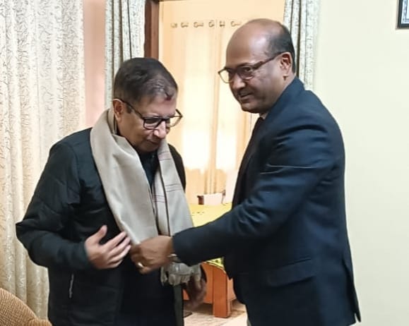 Nepal's Ambassador to India, Dr. Sharma, inspected the Maitri Canal.
