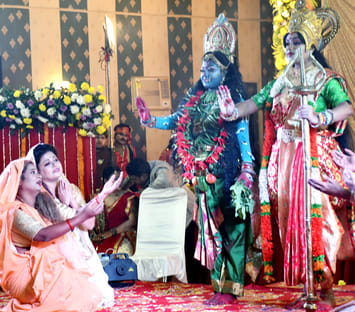 The audience swayed to the devotional songs at the annual Maa Shakambhari festival.