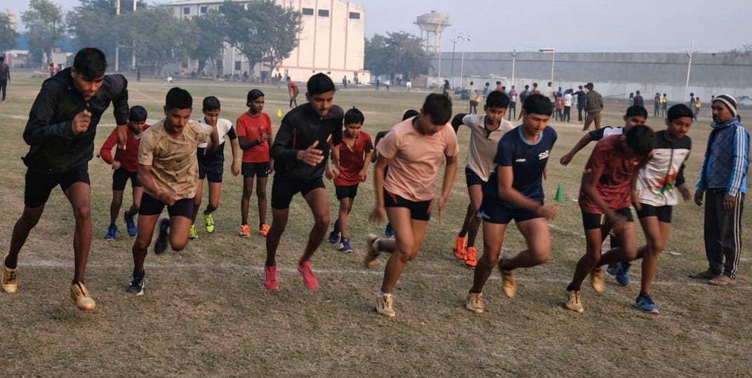 Abhishek finished first in the two-kilometer race