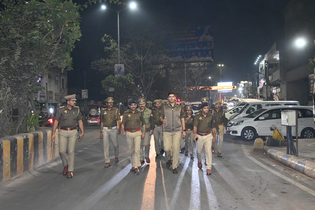 SSP interacted with traders and common people by patrolling on foot.