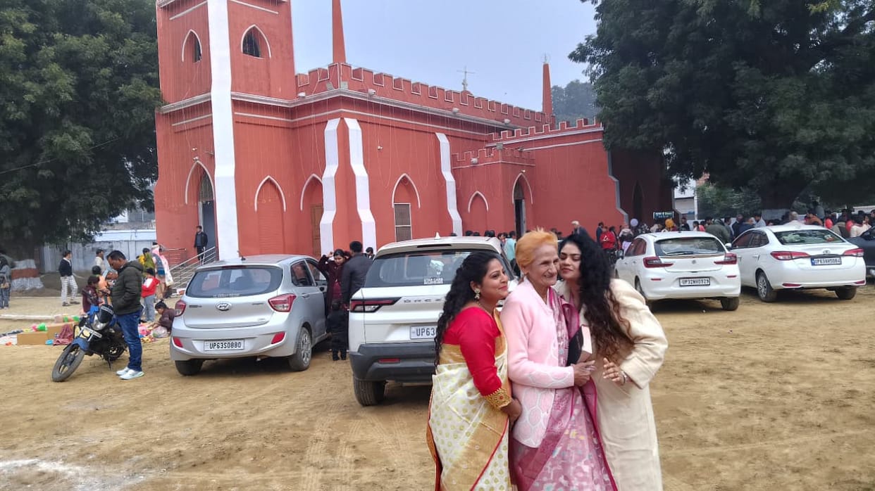 People offered special prayers on the birth of Lord Jesus