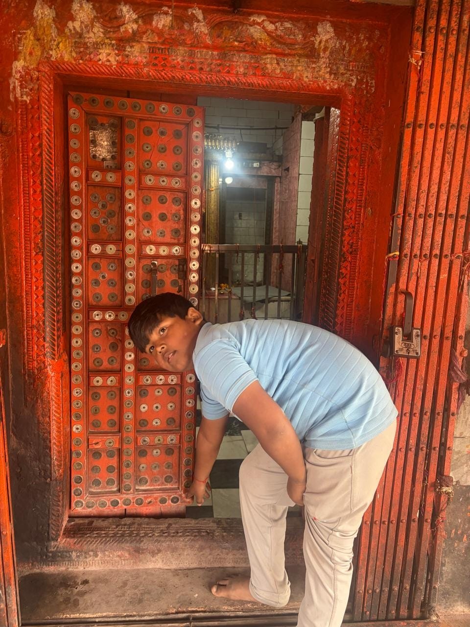 28 silver coins stuck on the door of Sheetla temple stolen