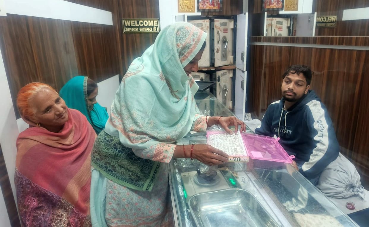 Silver prices are soaring, and customers are only coming to have jewelry made for wedding ceremonies.