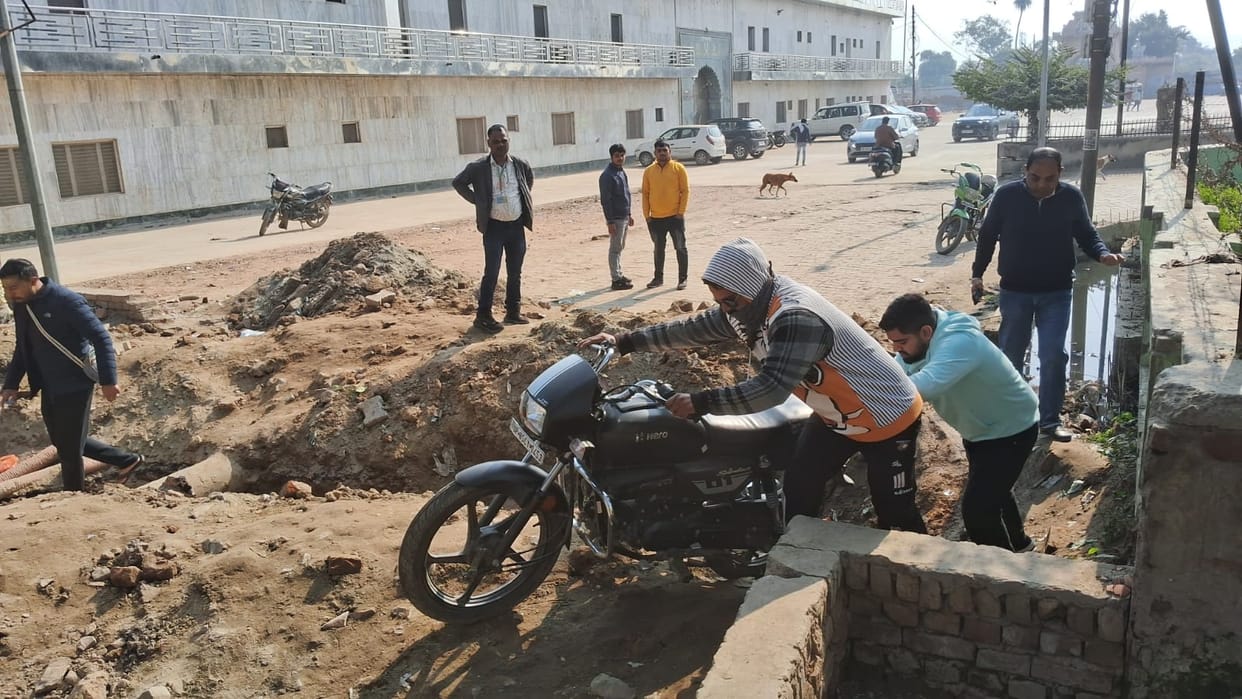 The drain passing through the eight-year-closed Katyayani temple complex will be reopened.