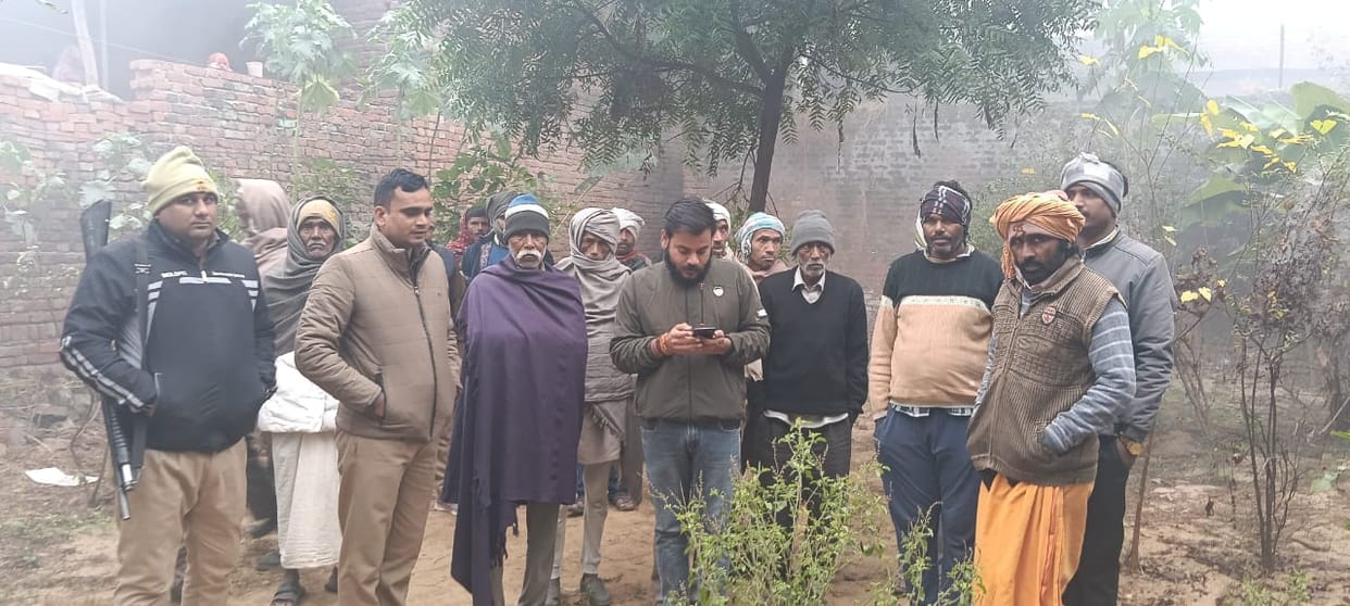 An attempt was made to disrupt harmony in Chilasani; a statue was uprooted and thrown away from a religious site.