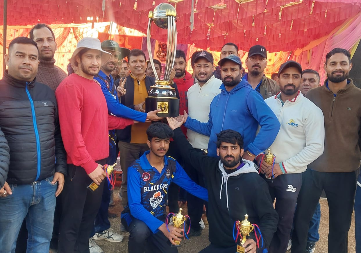 Black Cap Palampur won the Chauntra Premier League title