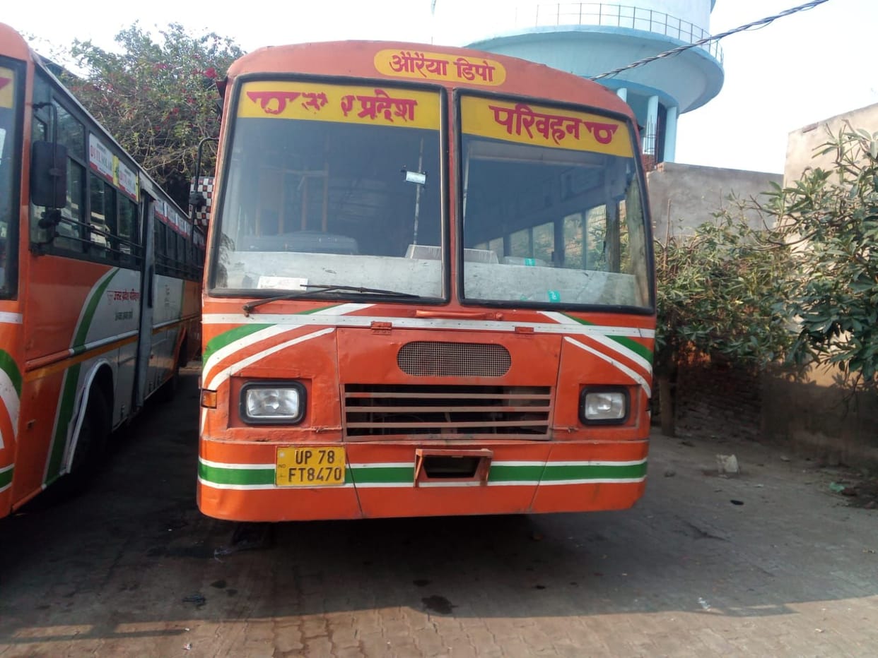 The depot has a fleet of 65 buses, but only two have fog lights.The depot has a fleet of 65 buses, but only two have fog lights.