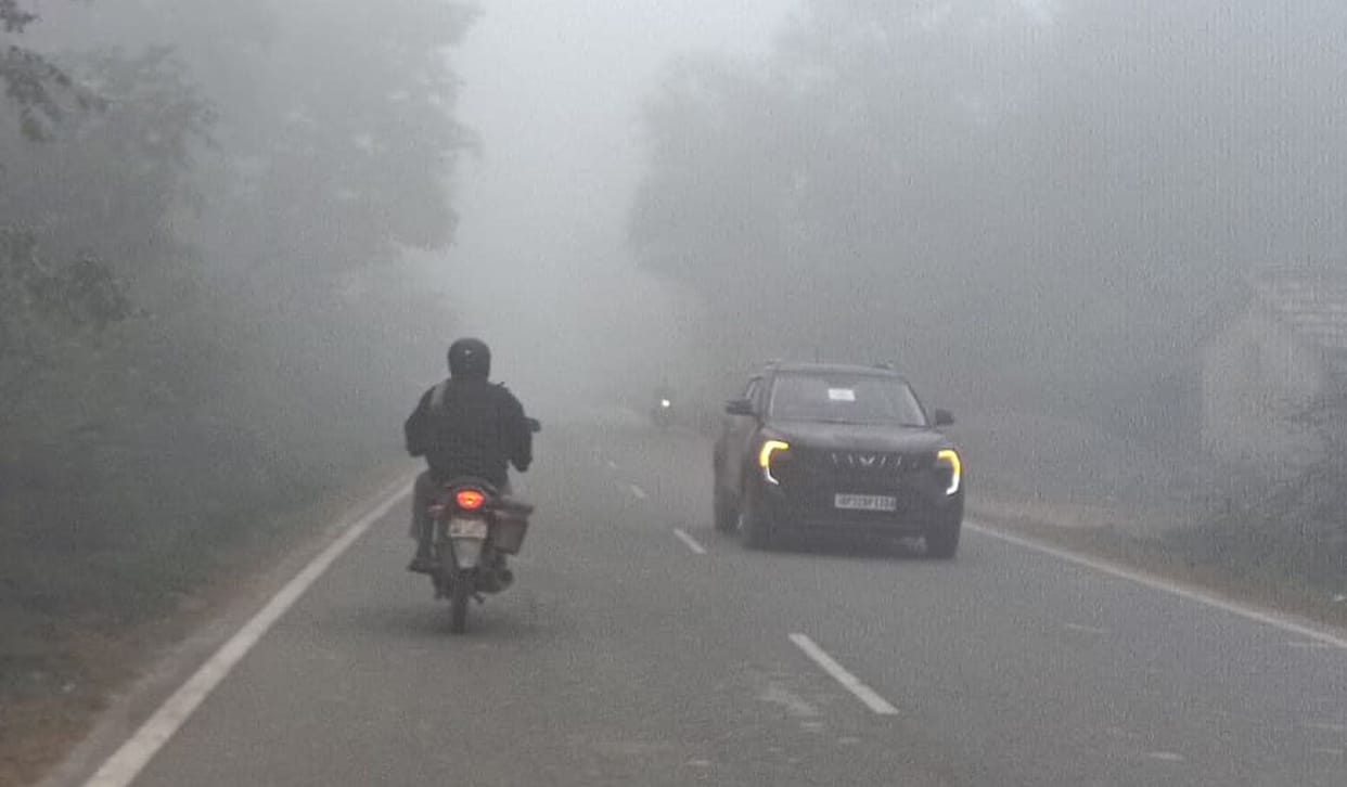 Fog and mist slow down vehicle speed