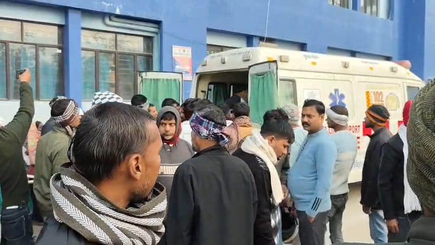 जख्मी को बेहतर इलाज के लिए किया गया रेफर