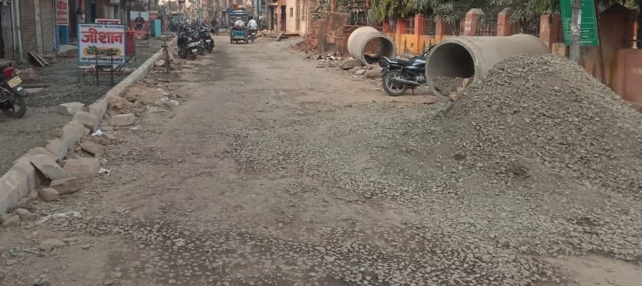 Delays in road construction are causing problems...the city's residents are suffering.
