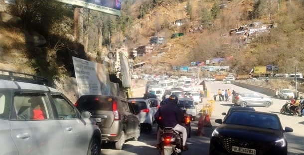 The influx of tourists has slowed down Manali's pace.