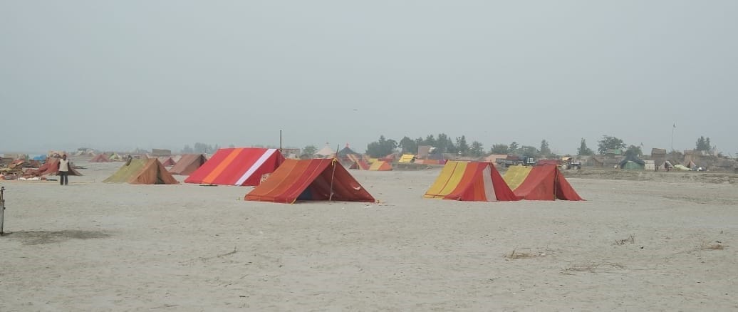Preparations for the Magh Mela in Ramnagariya are in full swing.