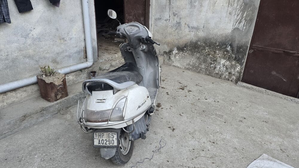 Scooty parked in Pandoh challaned in Chhattisgarh