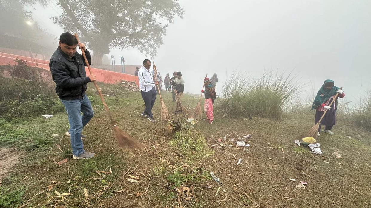 A special cleaning drive was conducted at Pakka Ghat