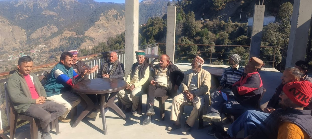 Sainj villagers are upset over the delay in wall construction.