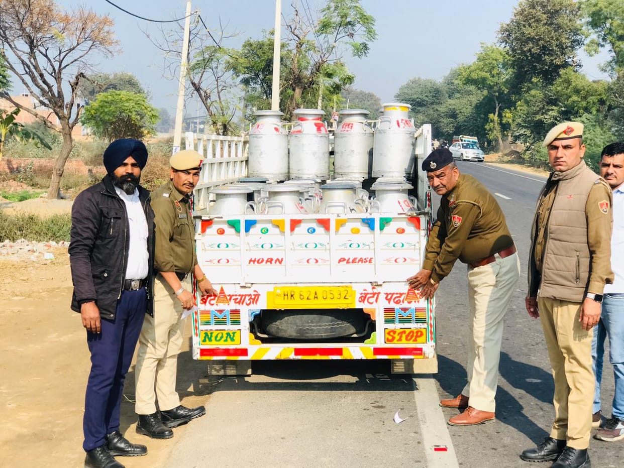 Reflectors were installed on more than 500 vehicles.