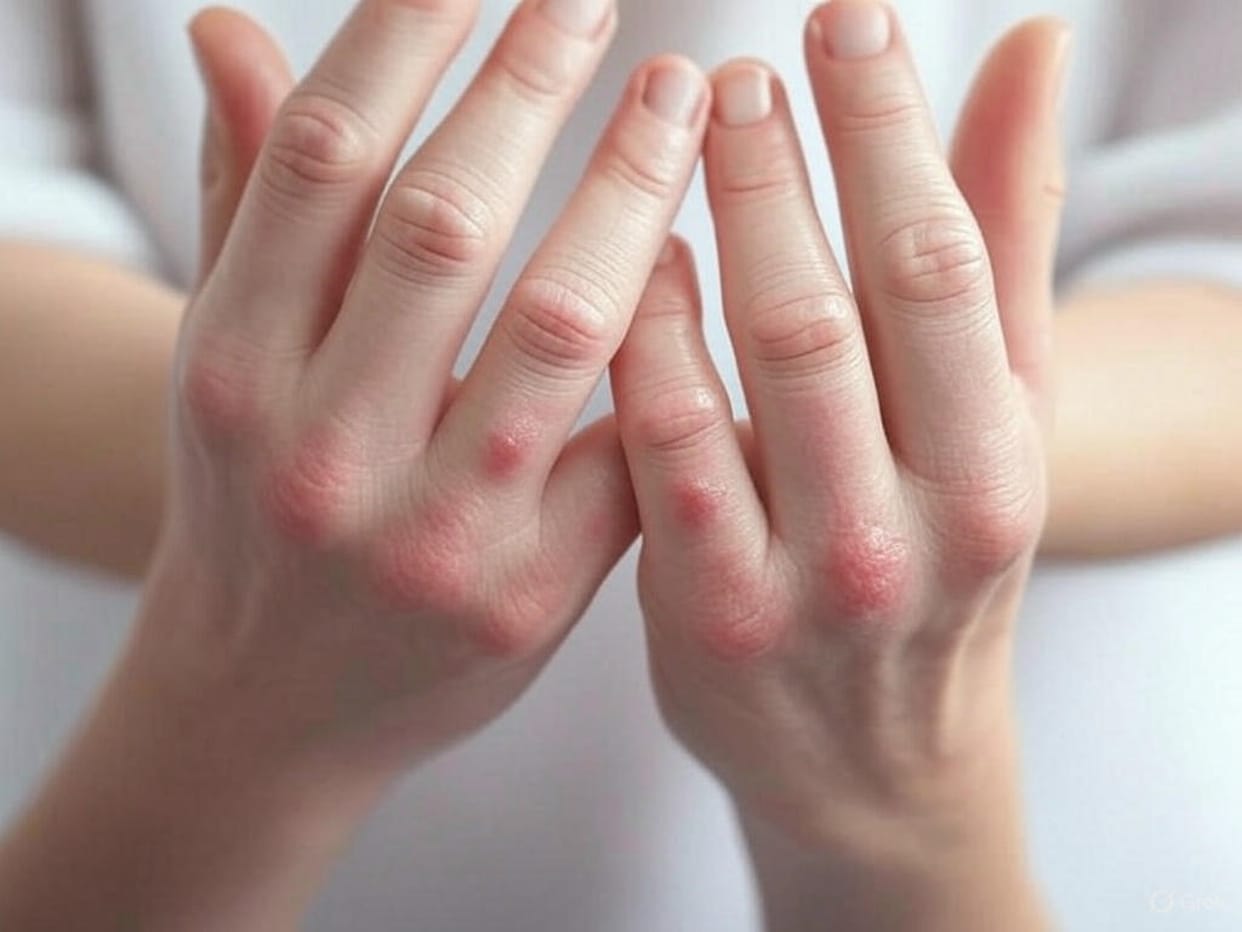 Women are falling victim to chilblains due to the cold weather