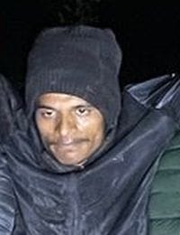 The criminal was injured in a police encounter, shot in the leg.
