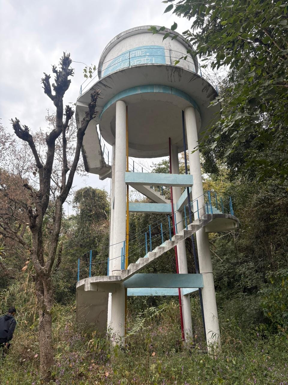 Even after two years of construction, the overhead tank could not quench the thirst of the people.