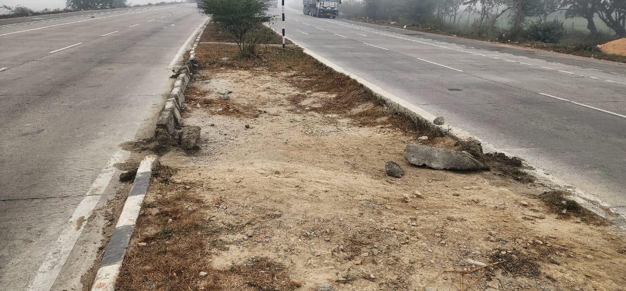 NHAI closed many illegal cuts, miscreants broke them again