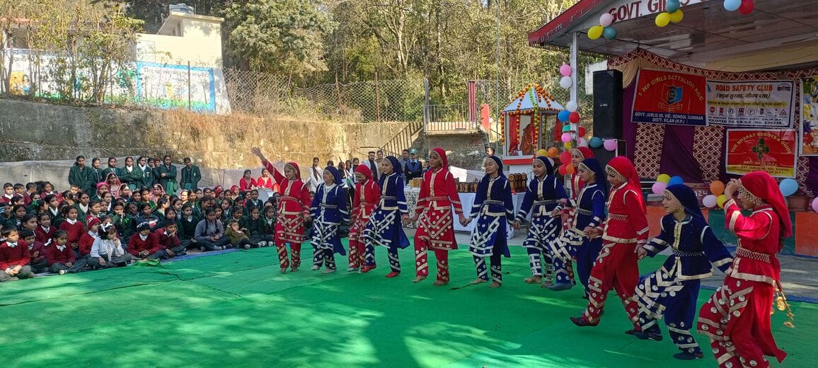 Students displayed cultural glimpses, meritorious students were honoured.