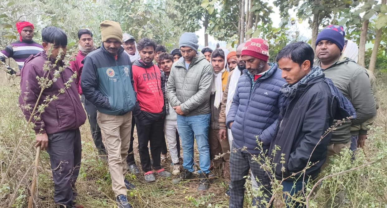 Wildlife made calf a victim near Chanaini village.