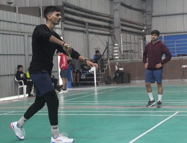 Rudrakshi and Bhumi in the finals in the Under 19 girls category