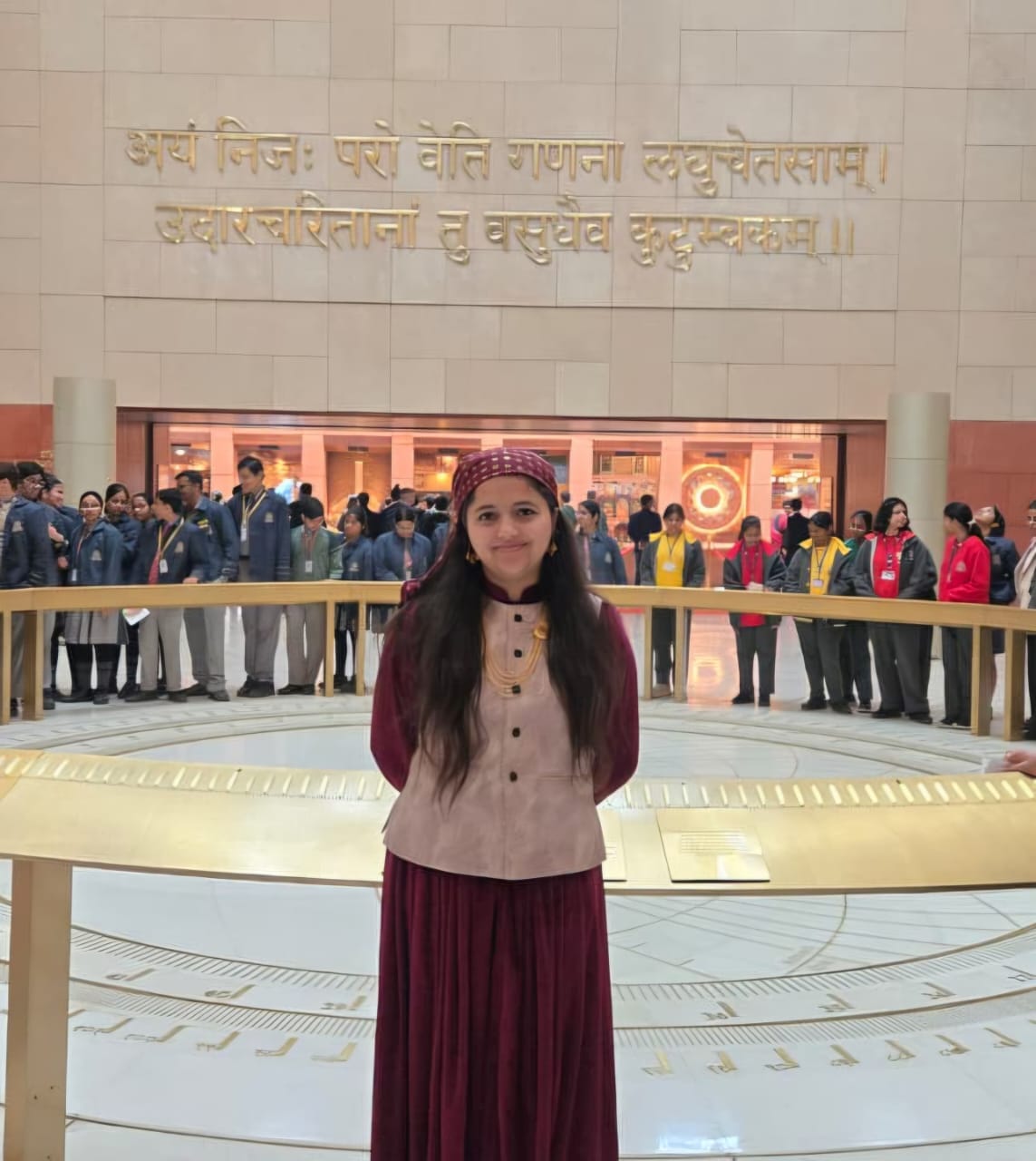 Divyanshi represented Himachal in the Know Your Leader program