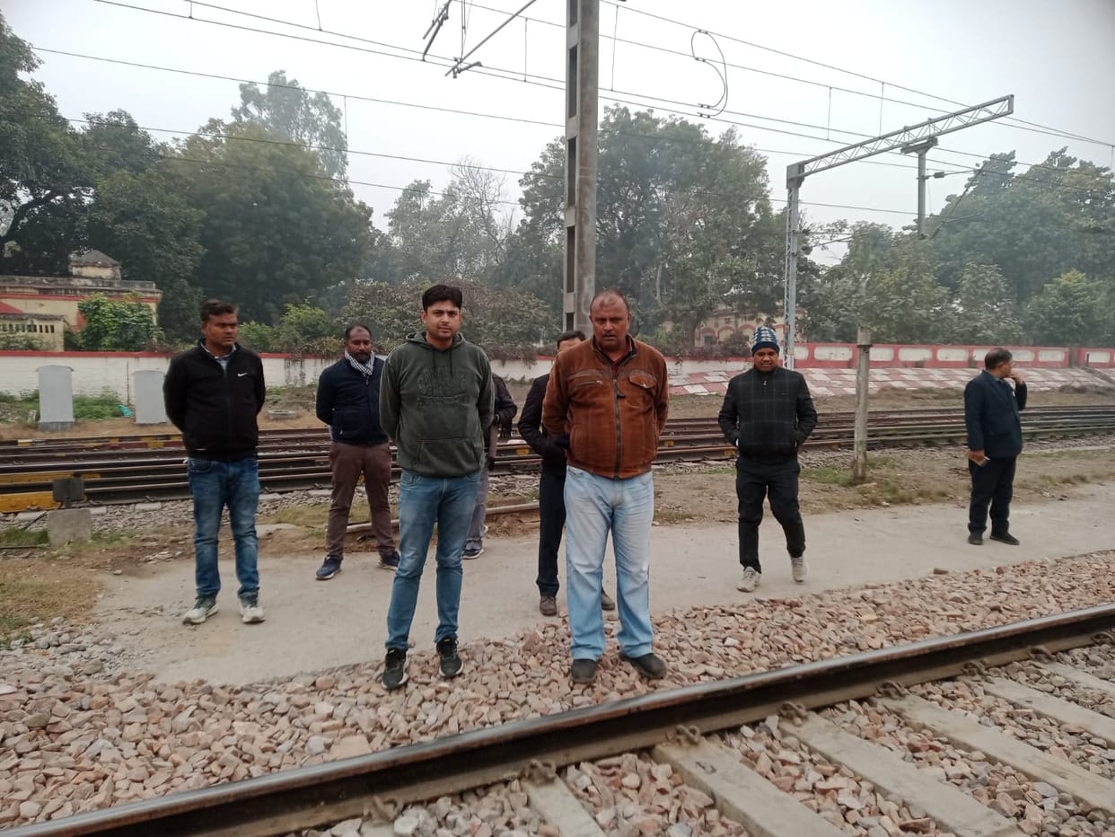 Work has also begun to close off the illegal access points to the railway station.