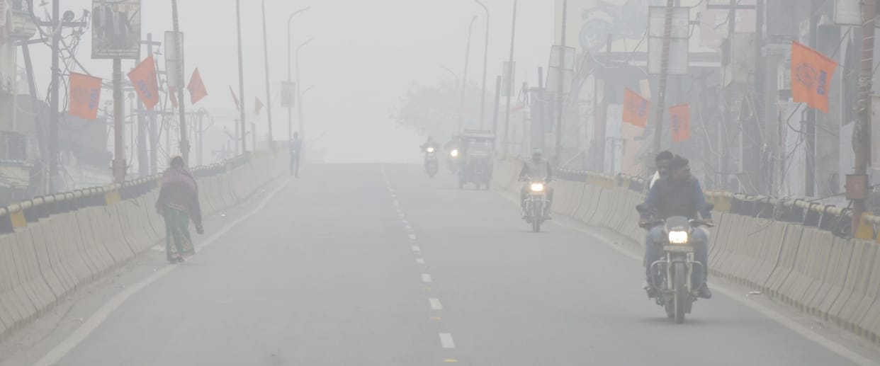 The district shivered due to cold wave, the cold broke records.