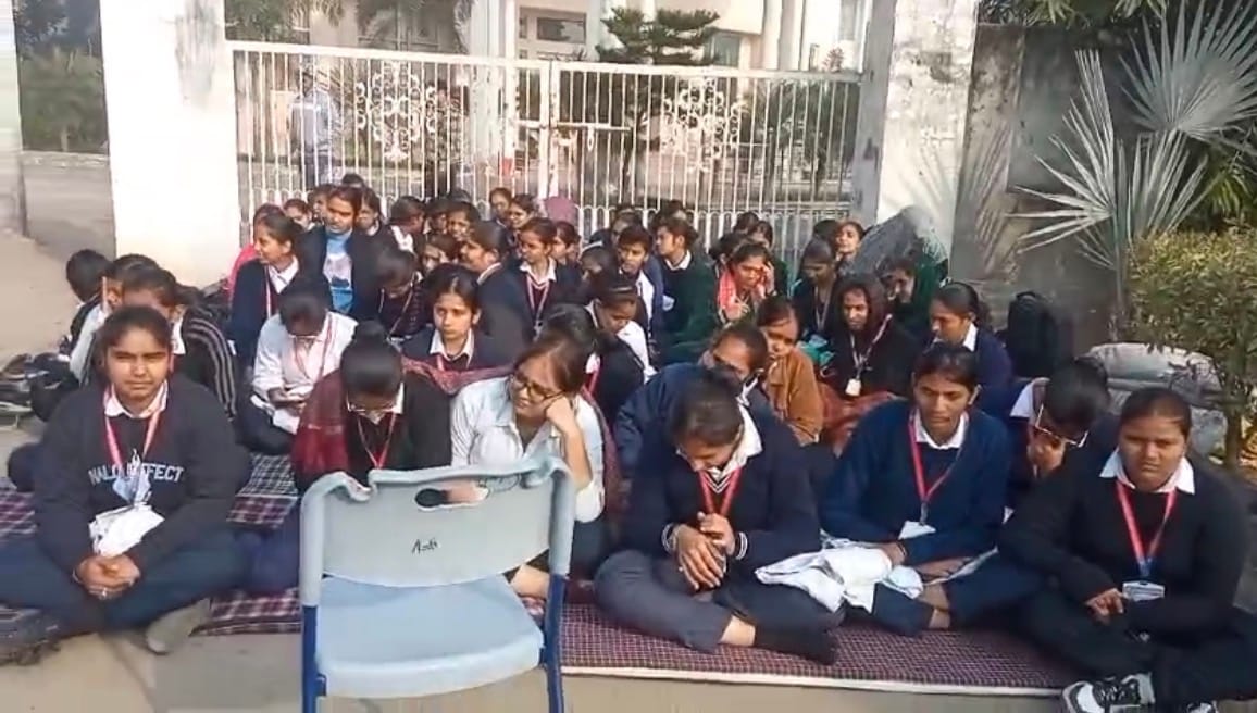 The indefinite strike of the students of Khushi Nursing College continues.