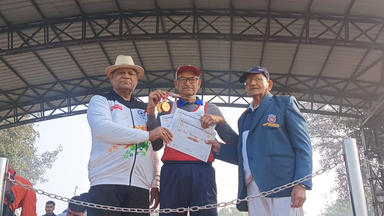73-year-old Ramkishan wins four medals in athletics championship