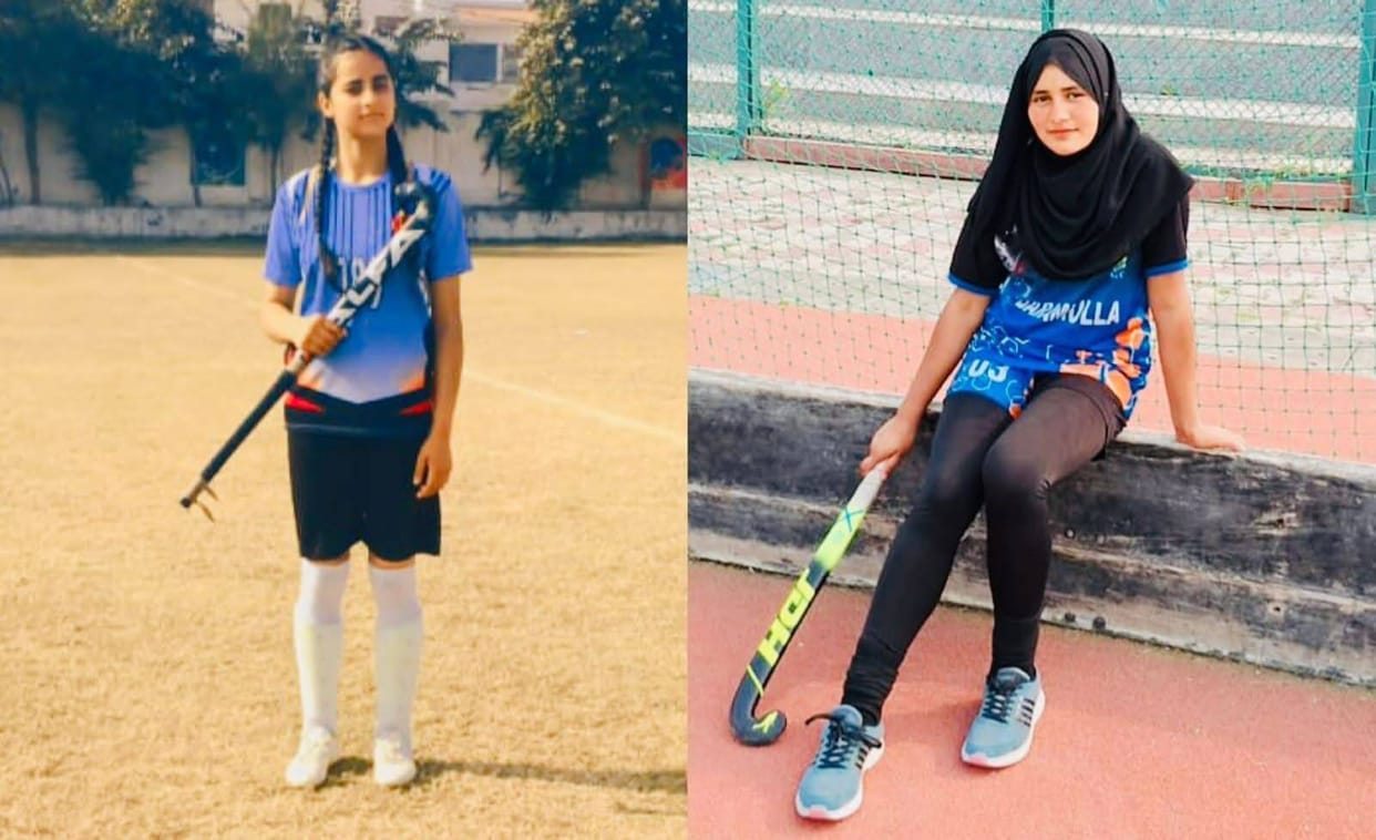 Srinagar, Mehnaz And Ishrat, Selected, National Hockey Champioship