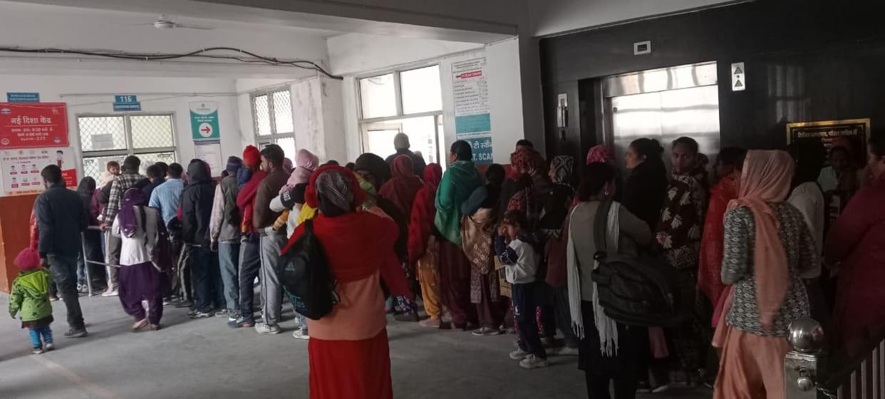 Long queues at hospital OPD rooms after strike