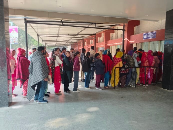 When the OPD opened after the holidays, there was a crowd of patients