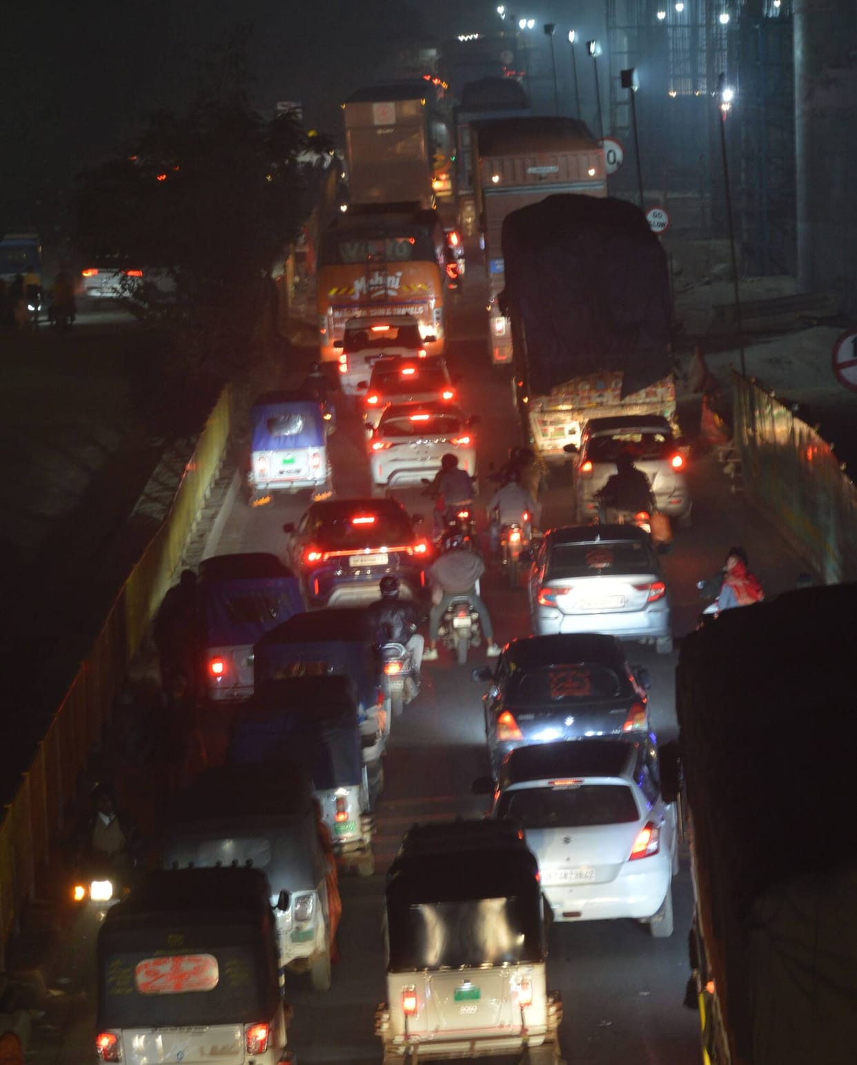 A mere eyewash in the name of diversion, a six-km-long jam on the highway