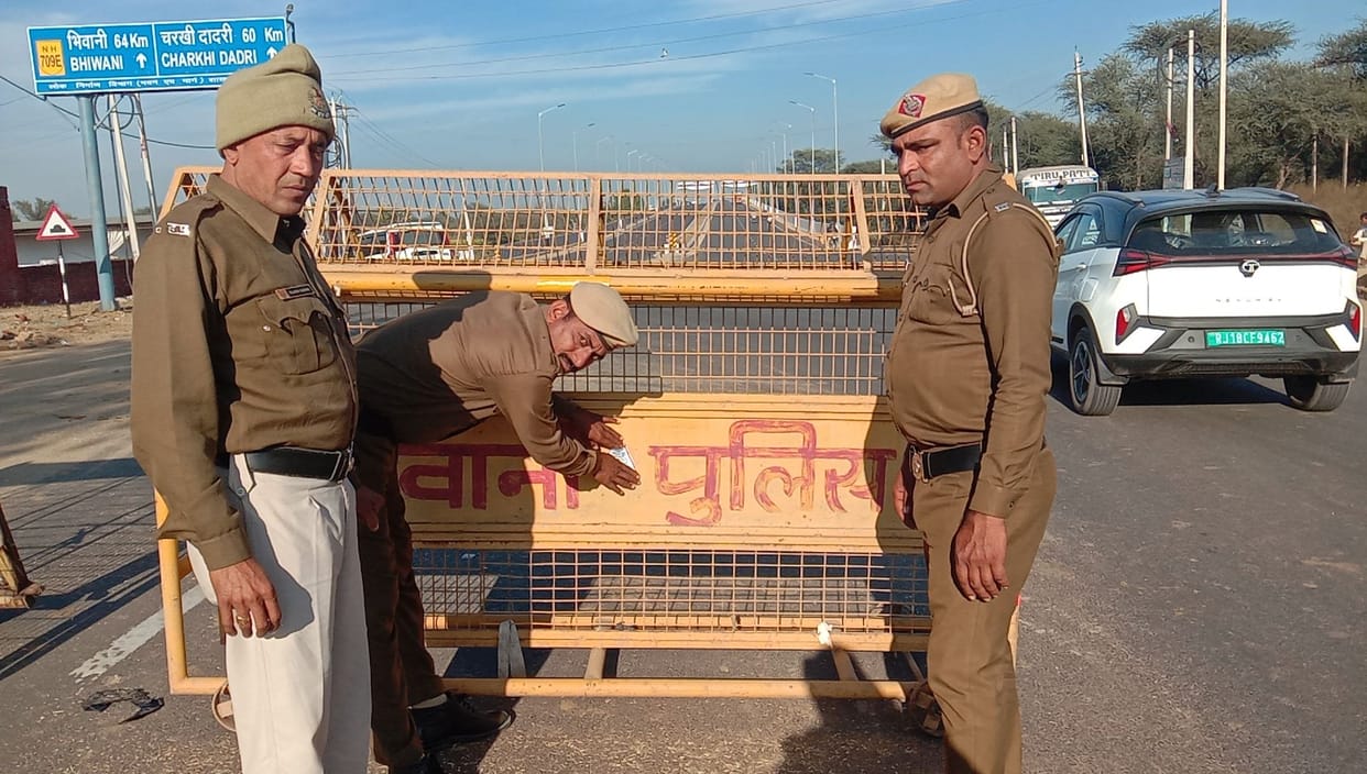 Police alert on Haryana-Rajasthan border, strictness increased at checkpoints