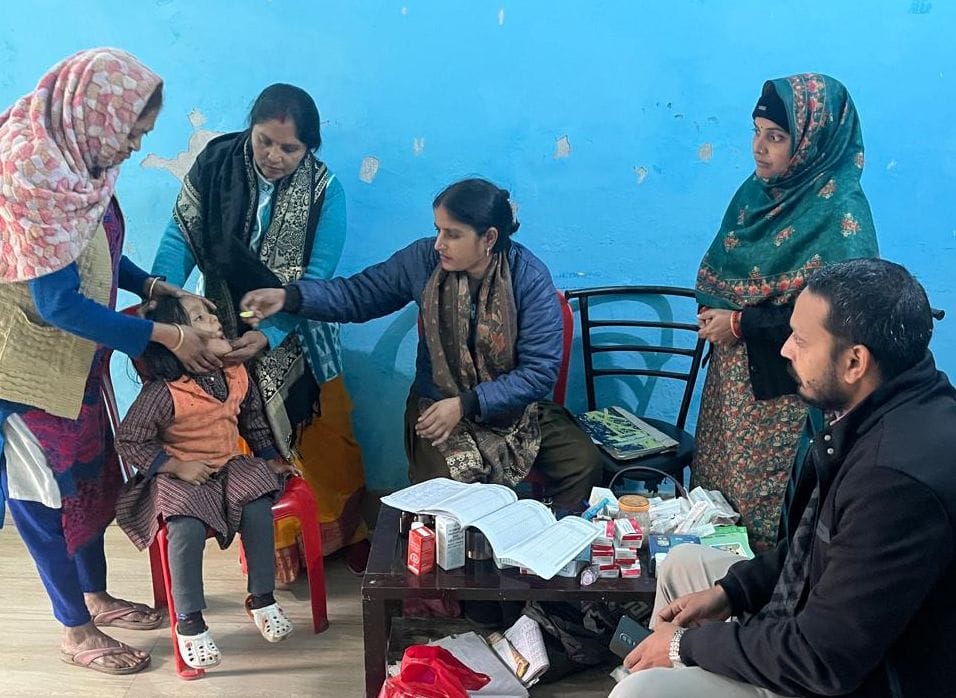 Children were given vitamin A supplements to protect them from diseases.