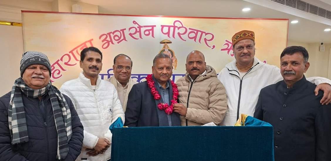 Rajiv Mohan Agarwal became the president of the Agrasen family.