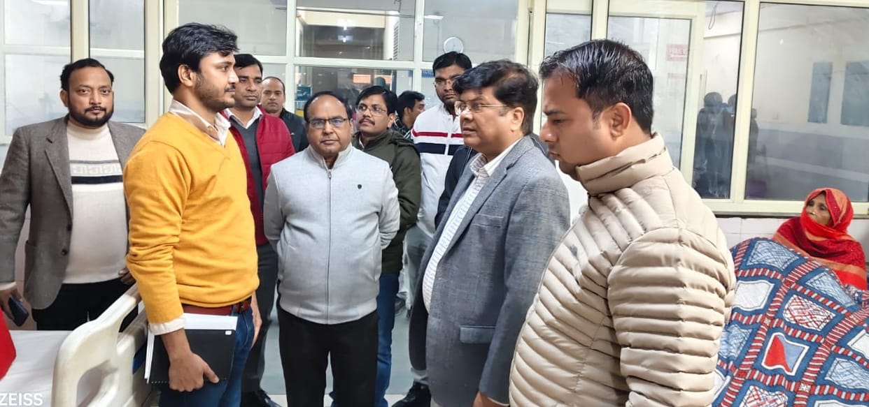 The NHM team inspected the facilities at the medical college.