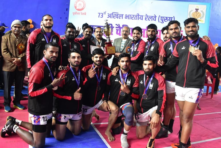 South Central Railway team became champions after defeating hosts NER.