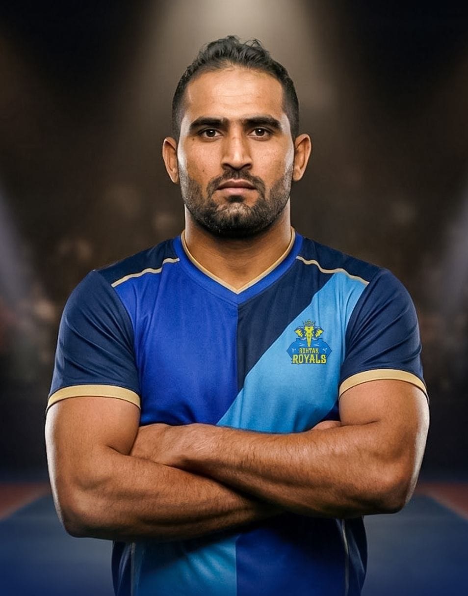 Sandeep Narwal has been selected for the Rohtak Royals team in the Kabaddi Champions League.