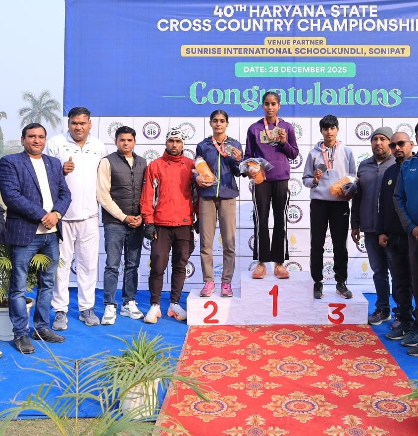Prachi won the bronze medal in the 2-kilometer race.