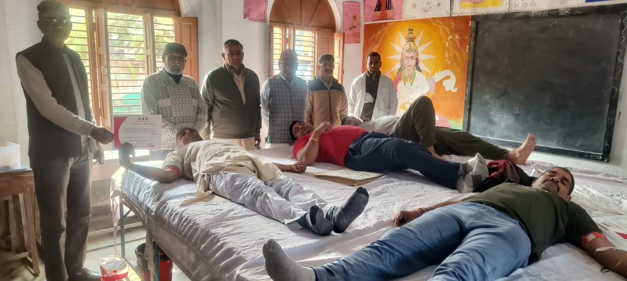 50 people donated blood at the camp.