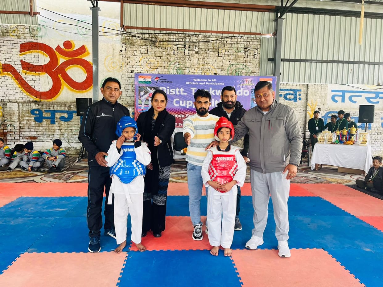 Ayush won gold in Taekwondo Cup